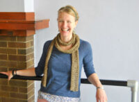 Shari Setchell at the barre in her dance studio